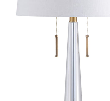 Zoe 29.5" Crystal LED Table Lamp - JONATHAN Y